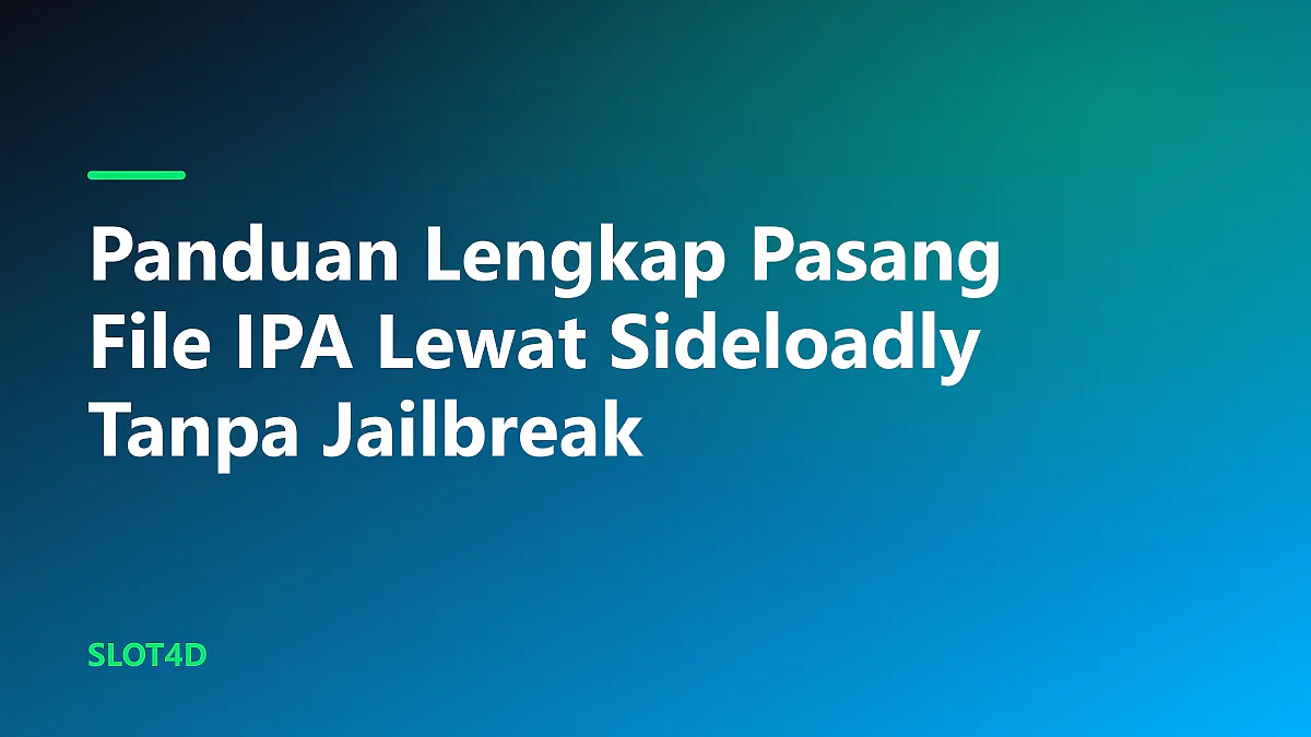 Instalasi perangkat seluler dan laptop yang menampilkan proses pasang file ipa lewat sideloadly tanpa jailbreak
