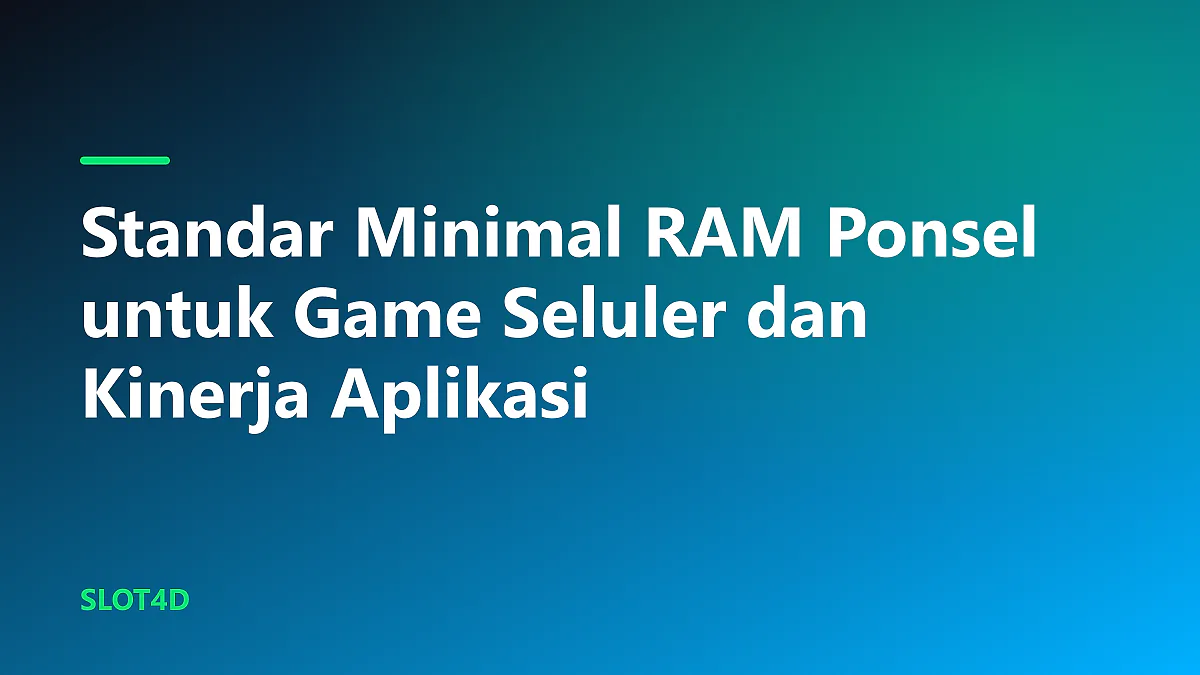 Komponen chip RAM internal pada papan sirkuit ponsel cerdas untuk mendukung standar minimal RAM ponsel untuk game seluler